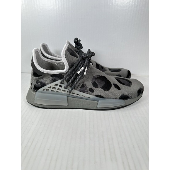 NEW Adidas HU NMD Human Race x Pharrell Animal Print Ash Mens Size 11 - Picture 1 of 8